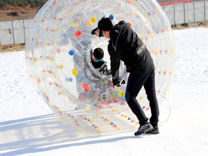 tpu雪地悠波球碰碰球 耐磨抗寒户外雪地玩具香蕉船草地悠波球雪地