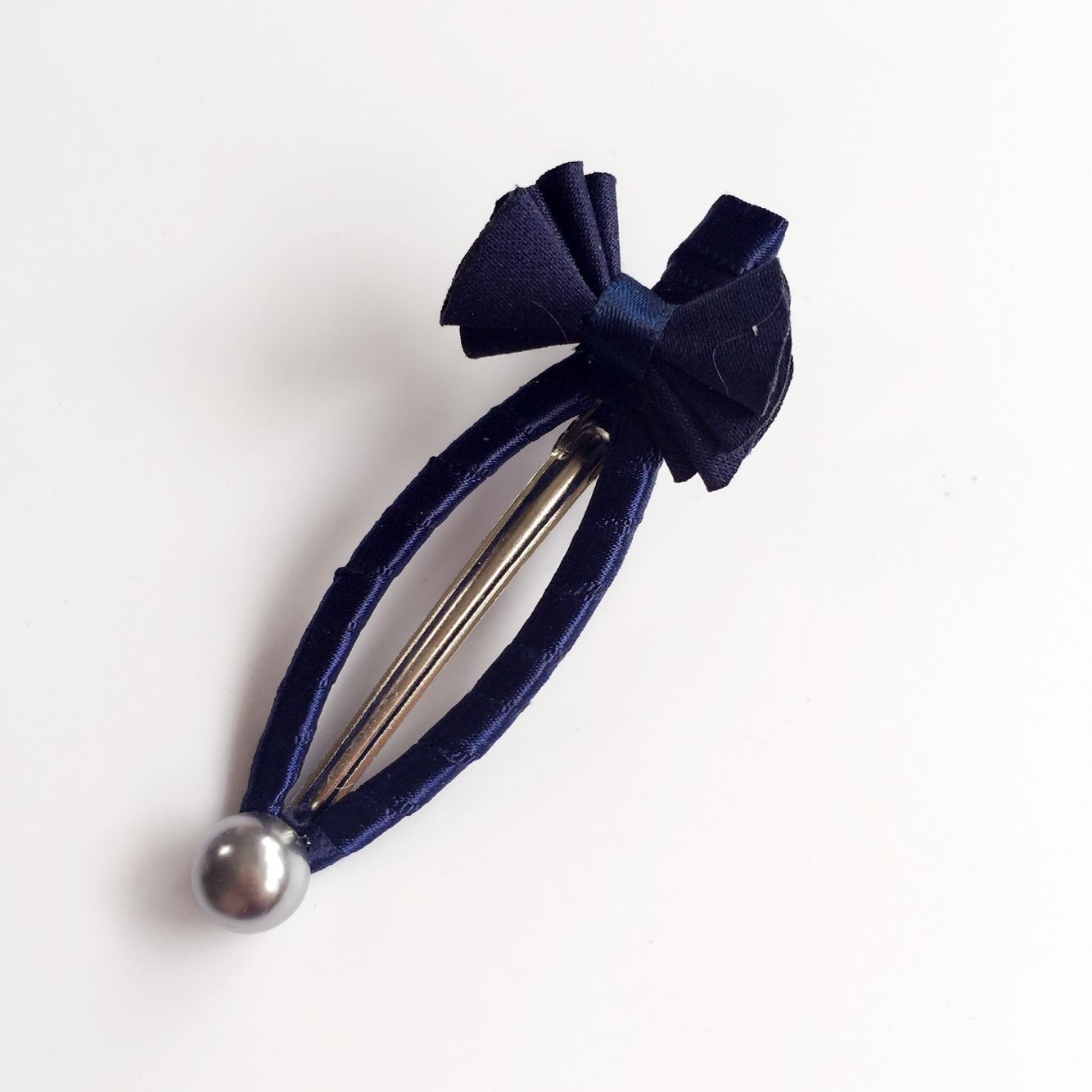 韩国发饰 手工diy鱼嘴夹发饰头饰蝴蝶结珍珠发夹 刘海发卡 批发