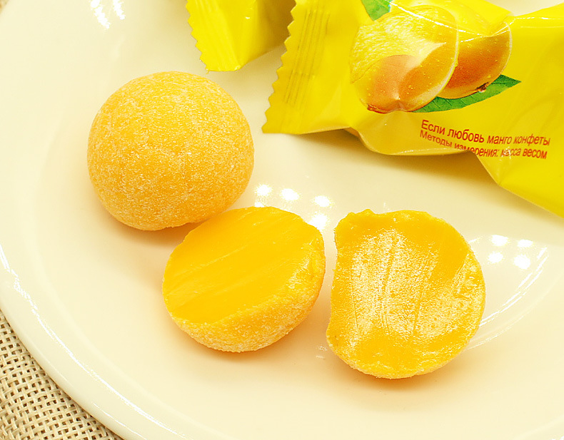 俄罗斯进口芒果味软糖q弹软糖喜糖休闲零食糖果年货糖小食品批发