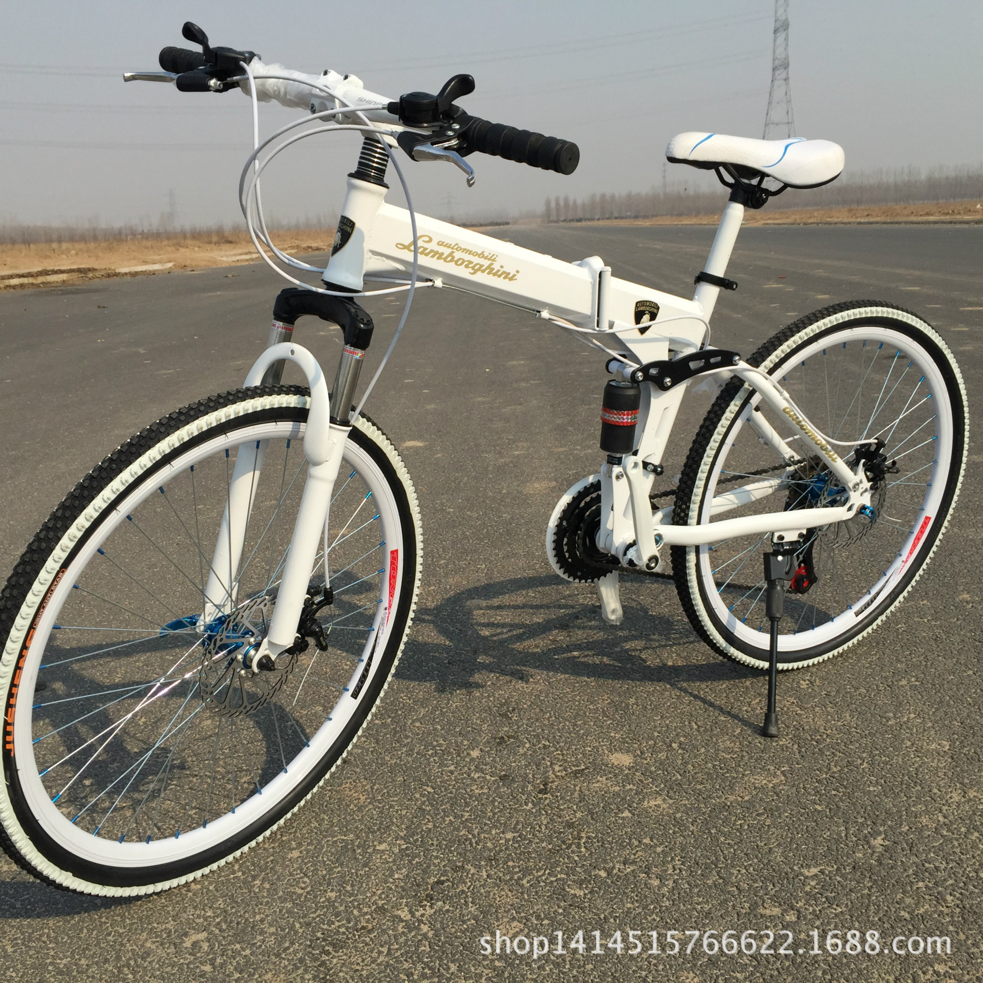 促销兰博基尼折叠路虎山地车26寸一体轮自行车可定品牌