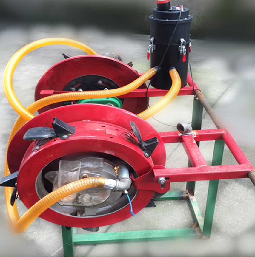 无刷12v吸气式精量覆膜点播机风机1带2行自带故障报警过滤系统