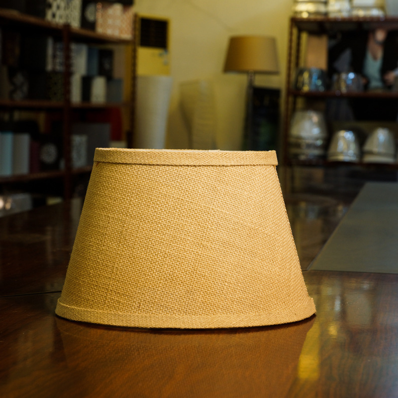 现代简约实木台灯落地灯灯罩/配件亚麻布手工灯罩 可加工定制