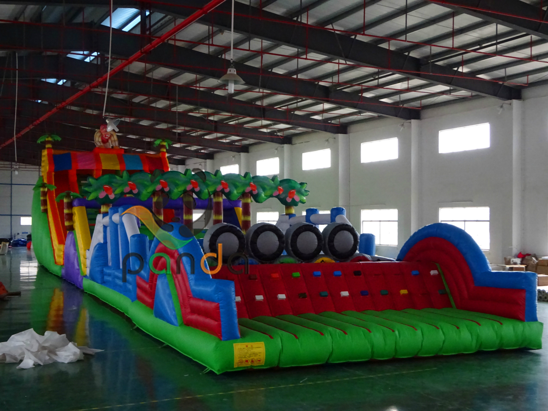 厂家定制大型陆地户外充气冲关儿童乐园智勇闯关障碍游乐设备设.