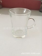 厂家供应优质玻璃小把杯 葫芦杯  贴花蒙砂小把杯