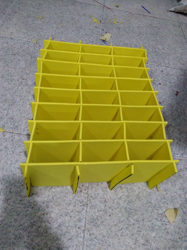 pp中空板刀卡隔板塑料格挡覆eva可折叠