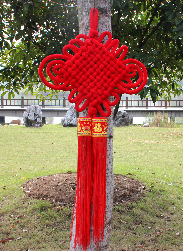 绒布大中国结板结中国结 春节用品婚庆喜庆