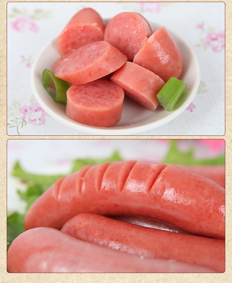 台式烤香肠 风味热狗香肠 手抓饼烧烤肠 冷冻食品批发