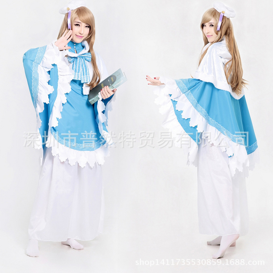 新款love live未觉醒圣诞唱诗班东条希cos服装cosplay服装配帽子