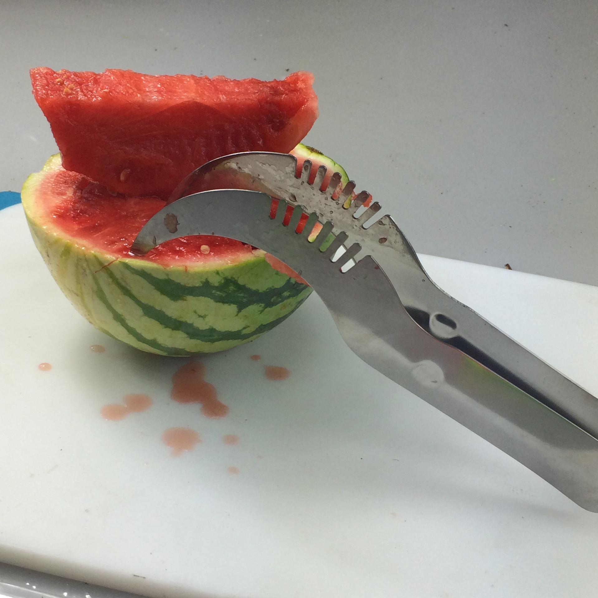 大号切西瓜神器 全不锈钢西瓜切片器 西瓜夹子 哈密瓜水果分割器