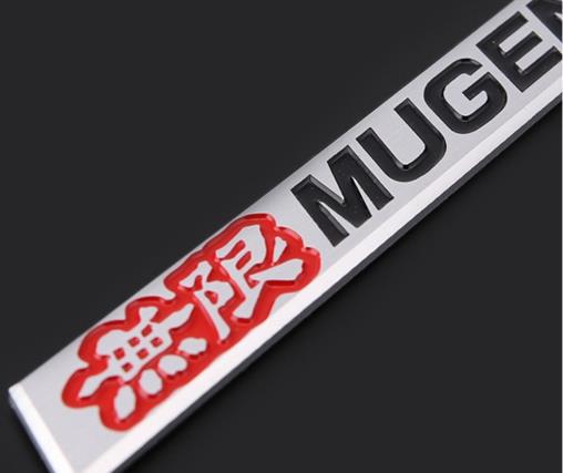 厂家汽车贴纸批发 黑无限mugen个性改装3d立体车标贴 汽车铝标牌