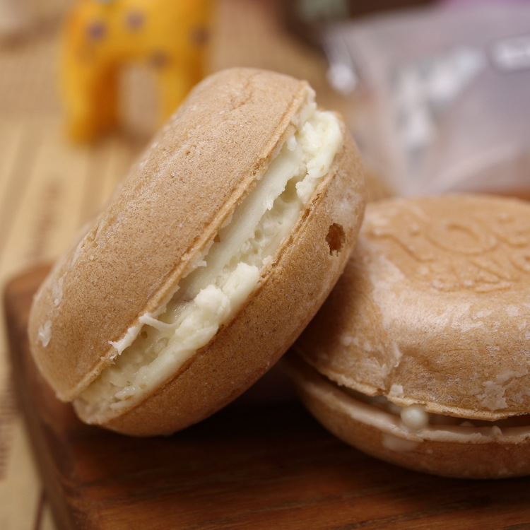 现货澳门进口食品金语马卡龙脆米192g菠