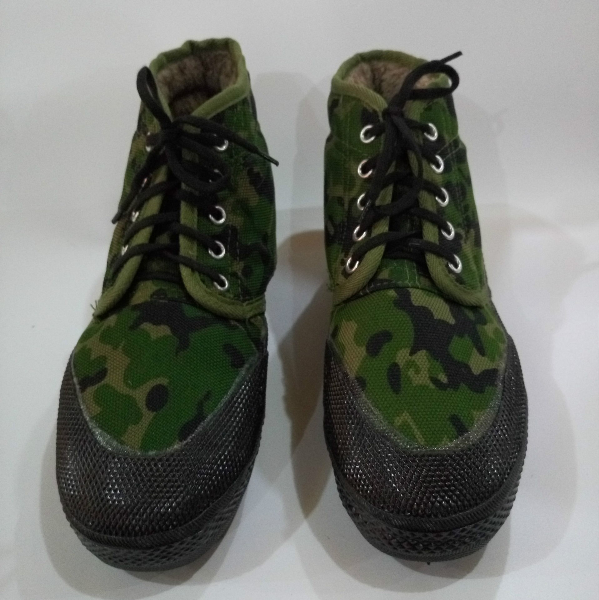 批发步云高帮迷彩棉鞋男 民工鞋解放鞋特总