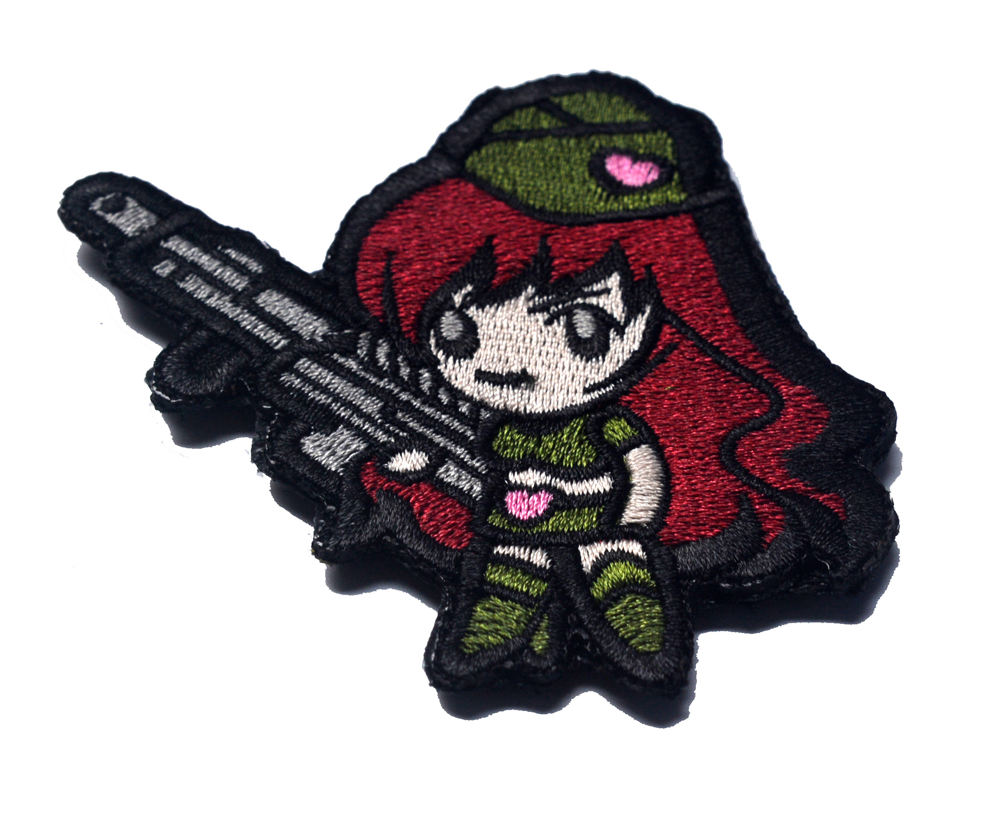 海客户外动漫周边刺绣布贴卡通人物蝴蝶节魔术贴臂章背包贴章现货