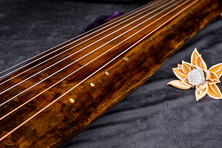 蕉叶式古琴 老杉木初学者通用型断纹古琴音色润上手即用包邮