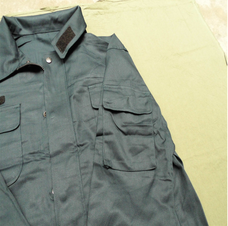 正品海军藏青夏作训服长袖套装配发夹克式防静电工作服