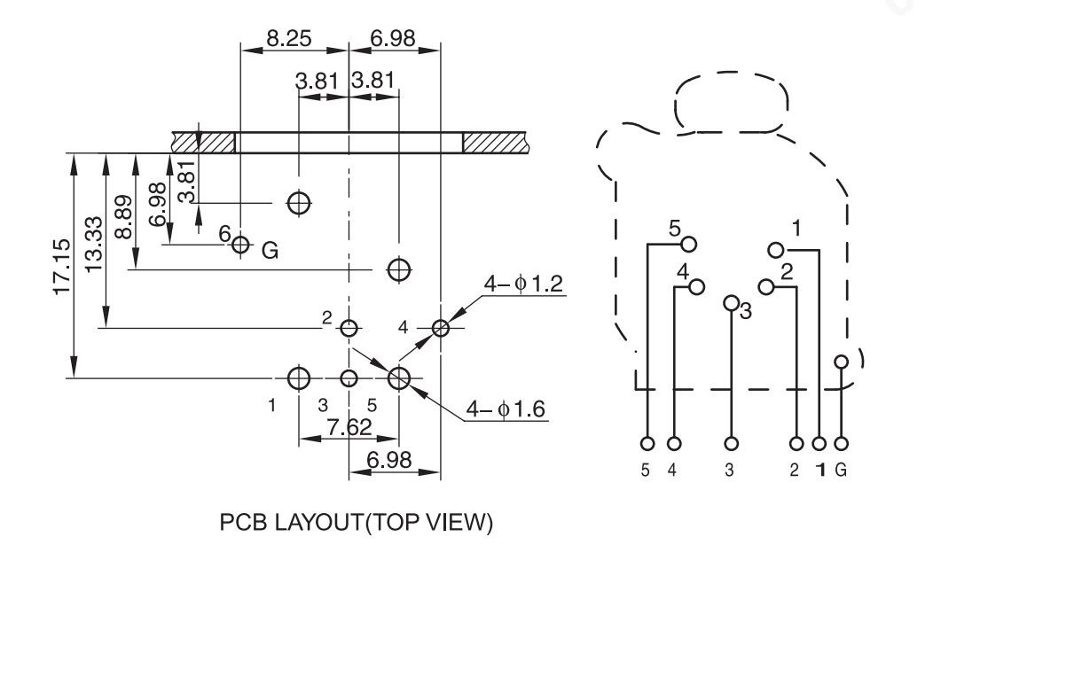 5芯卡侬插座五芯平衡卡农母xlr舞台灯光调音台卡龙插座pcb板弯脚