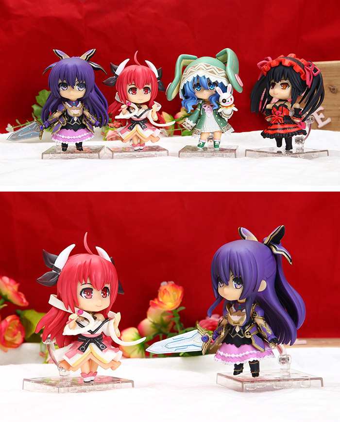 漫翔批发玩具动漫 约会大作战 q版4款 手办模型摆件 五河琴里