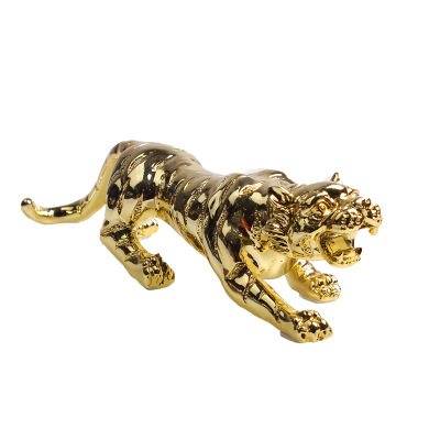 金钱虎汽车摆件 实心26cm金钱虎车内摆件 电镀树脂 金/银 礼盒装