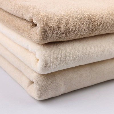 有机彩棉 270g素色绒感毛巾彩棉厂家直销 服装睡衣彩棉面料批发