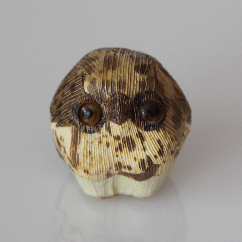 纯手工民间工艺小鸟笋壳 笋皮编制制作 竹编茶宠摆件居家饰品礼品