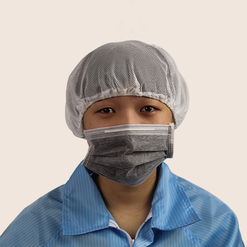 防静电防尘工作帽 制药细网防尘内帽 电子厂白色防静电防护帽
