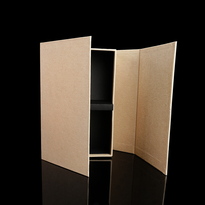 个性造型茶叶包装盒 灰板纸手工盒简约茶叶包装礼盒免费设计印刷