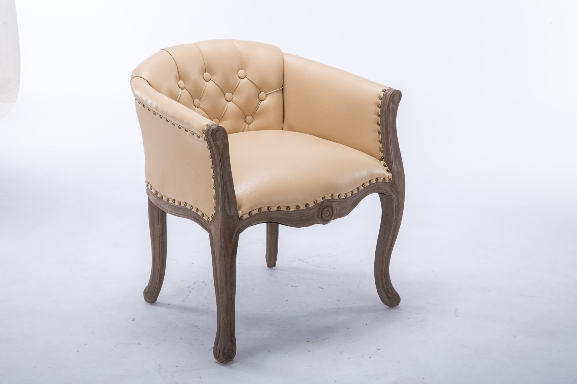 工厂直接生产 单人休闲沙发椅 圈椅软包椅定制 书房酒店总统椅