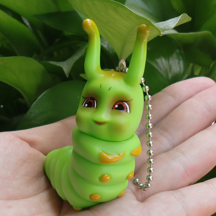 厂家直销6厘米花千骨赵丽颖同款糖宝钥匙扣包包挂件灵虫搪胶玩具