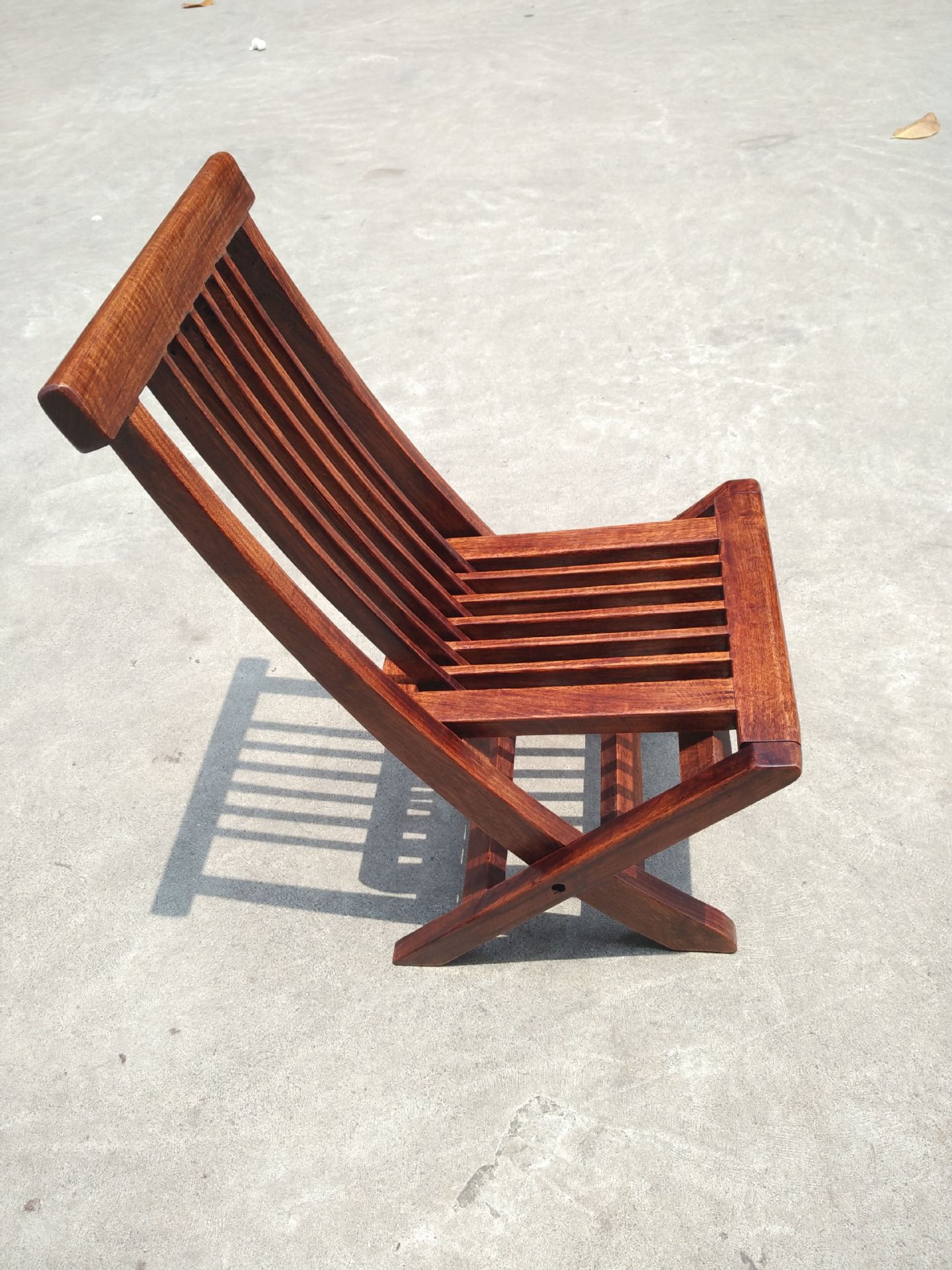 红木家具批发 非洲花梨木户外休闲椅子 仿古创意实木折叠椅 j14