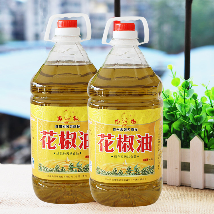 贵州特产贞丰顶坛青花椒油 顶椒特级花椒油5l 佳品调味品厂家批发 - 