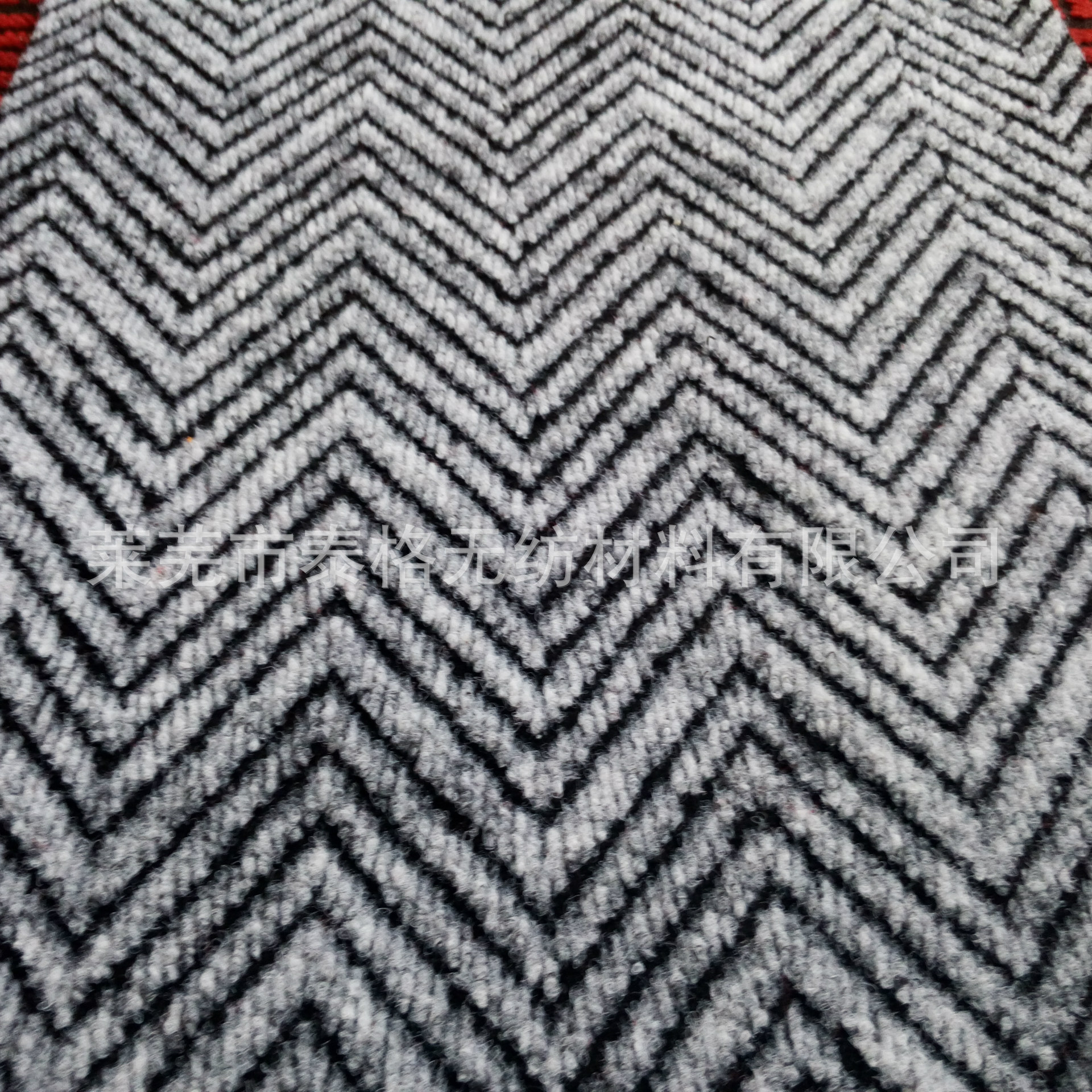 水波纹门垫 pvc底复合 粗丝涤纶毯面 水波纹地毯 粗丝双条纹地垫