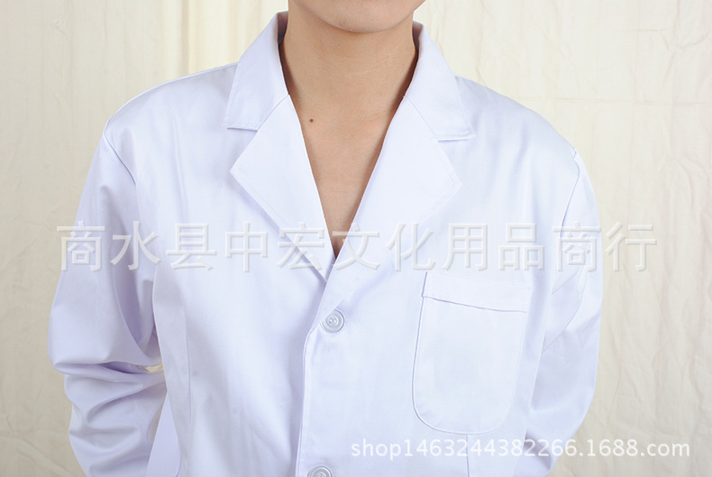 医生白大褂长袖 加厚医用医师工装 药店美容院实验美容院工作服