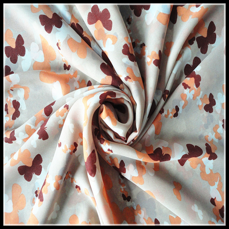 1515绒雪纺坯布印花布绒雪纺印花头巾