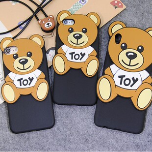 toy小熊苹果6s手机壳iphone7plus硅胶软壳4s/5s全包卡通可爱小熊