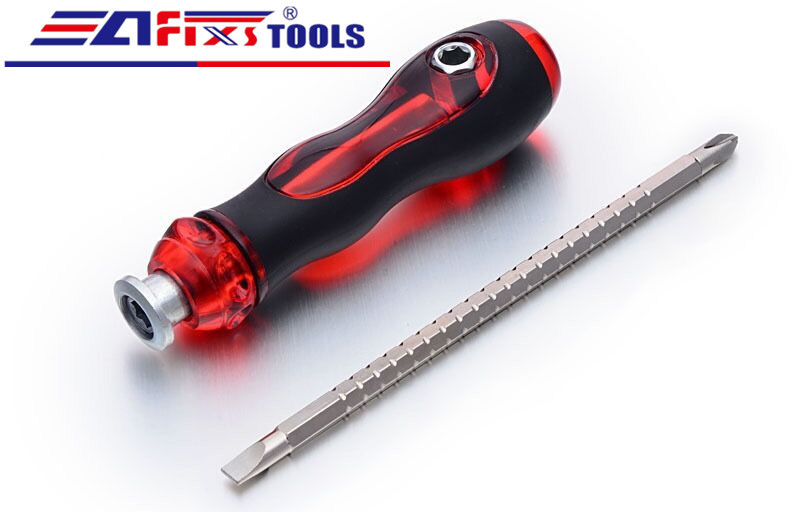 Afixs Hardware Tools Self-Produced and Self-Sold 8316 Matt Peanut Telescopic Dual-Purpose Screwdriver Screwdriver Set Tools