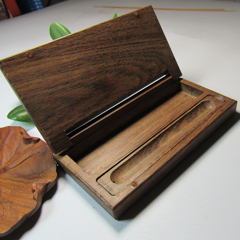 非洲酸枝香炉 红木便携香盒 可印字沉香线香包装盒 香道礼盒