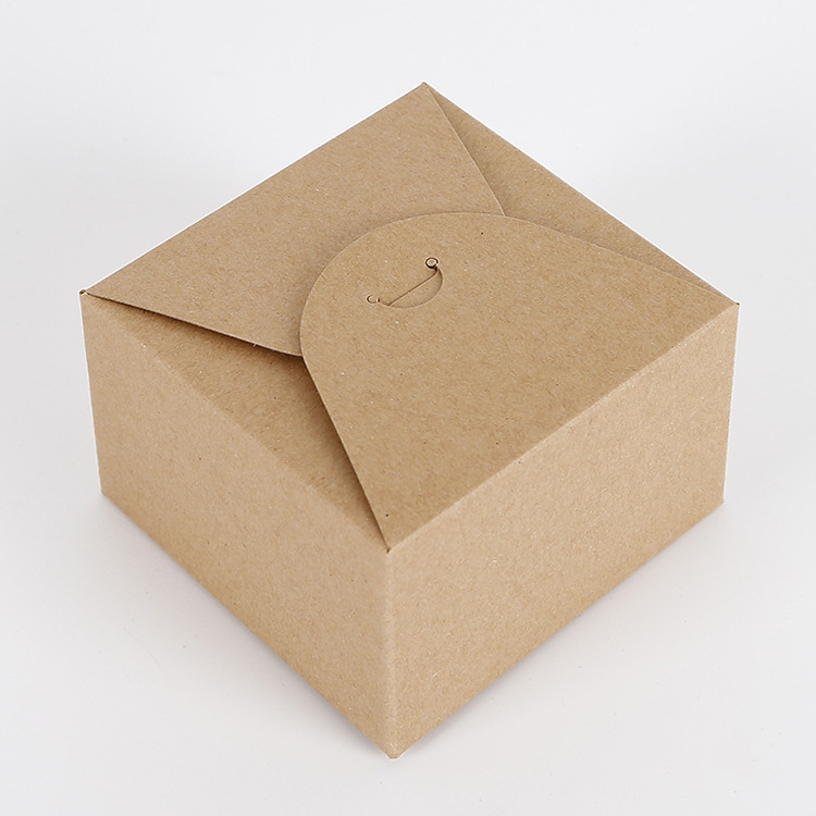 质量保证小号立体牛皮纸通用蛋糕西点环保食品包装纸盒