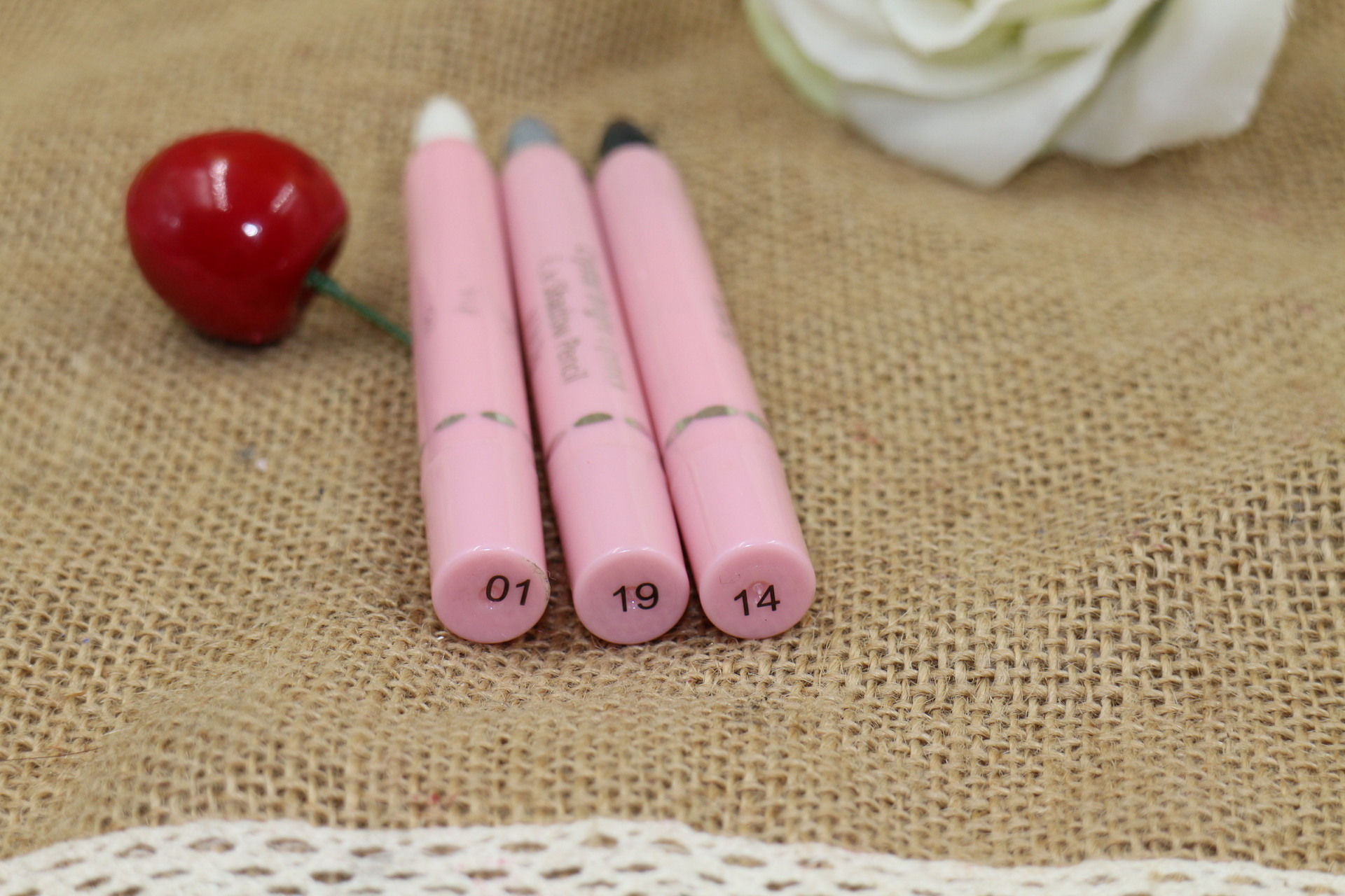 爆款白色珠光笔 彩色眼线笔 高光笔 眼影笔 眼线胶笔 卧蚕.