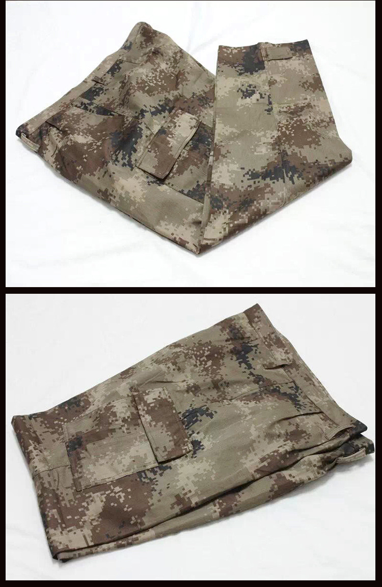 批发07荒漠迷彩服 秋冬迷彩服套装 陆军冬作训服男士军迷迷.