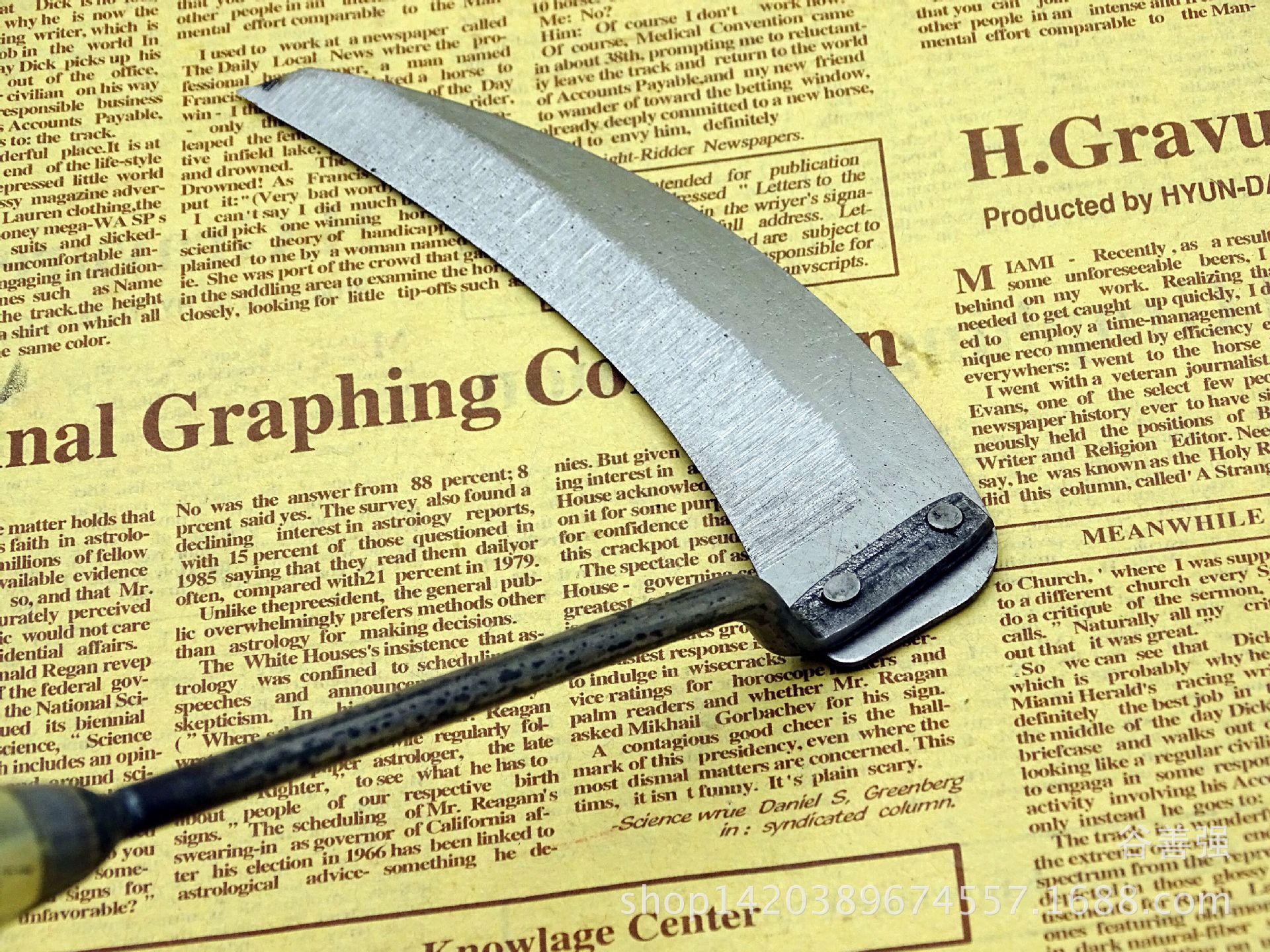 金晟百货2元店热销大镰刀韭菜刀2元店地摊小农具批发