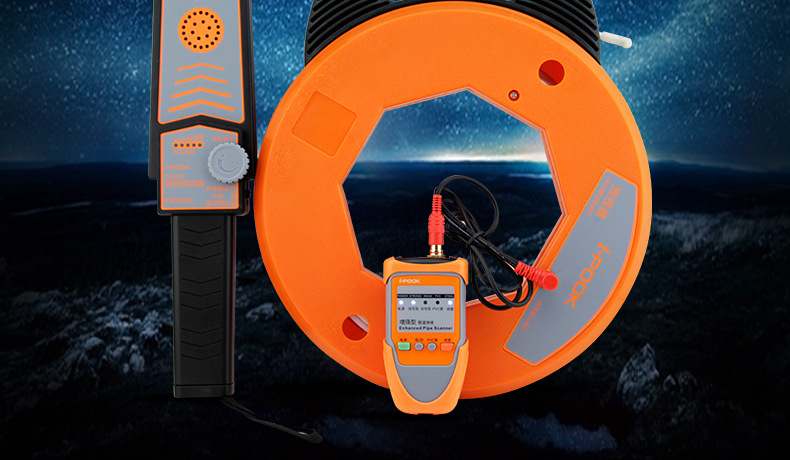 爱博翔pk65e测堵器管道测堵仪电工测铁管pvc管穿线管堵塞探测器