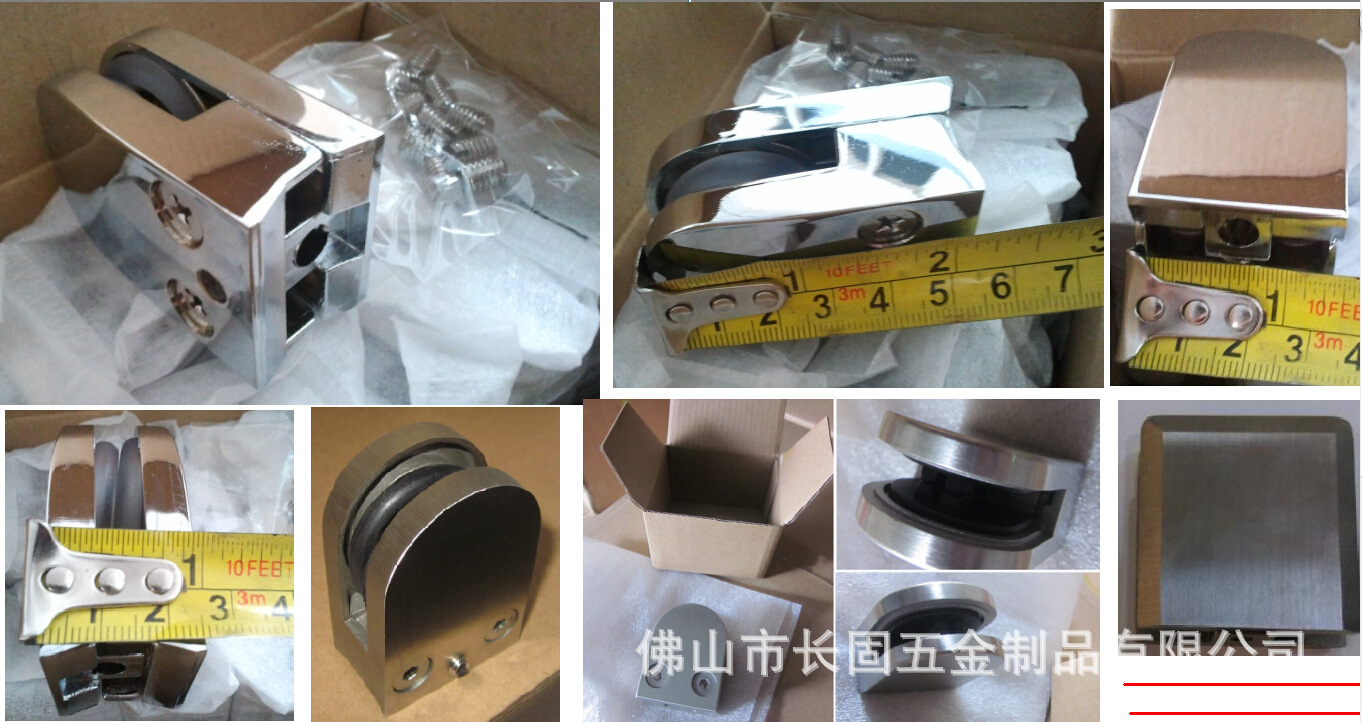 长固st-t024方形平底玻璃固定夹 楼梯立柱配件 扶手拦河五金配件