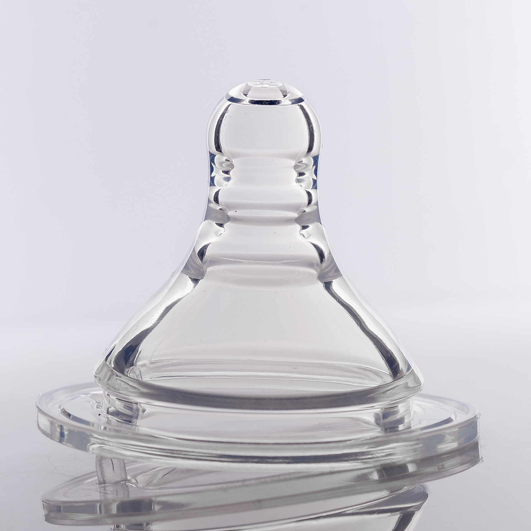 厂家直销宽口径奶嘴可配各种宽口奶瓶 婴儿奶嘴 母乳实感硅胶奶嘴 - 