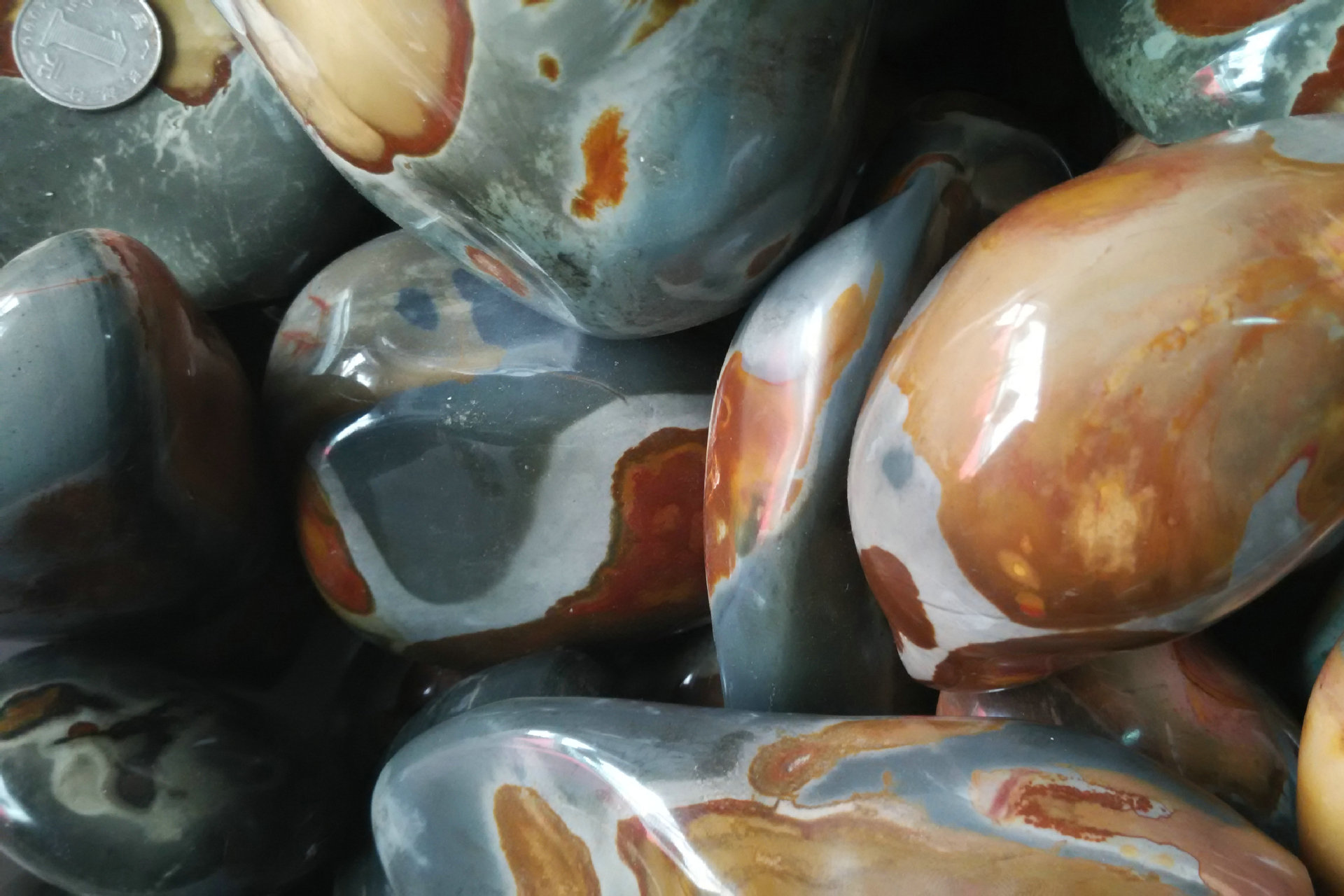 天然海洋石矿石 大块海洋石 原石抛光 可做摆件 2