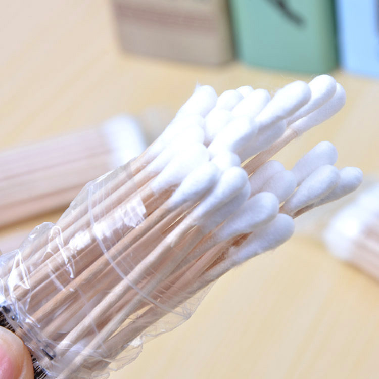 卫生棉棒棉签化妆棒35只装 纯棉化妆棉棒 卸妆棉