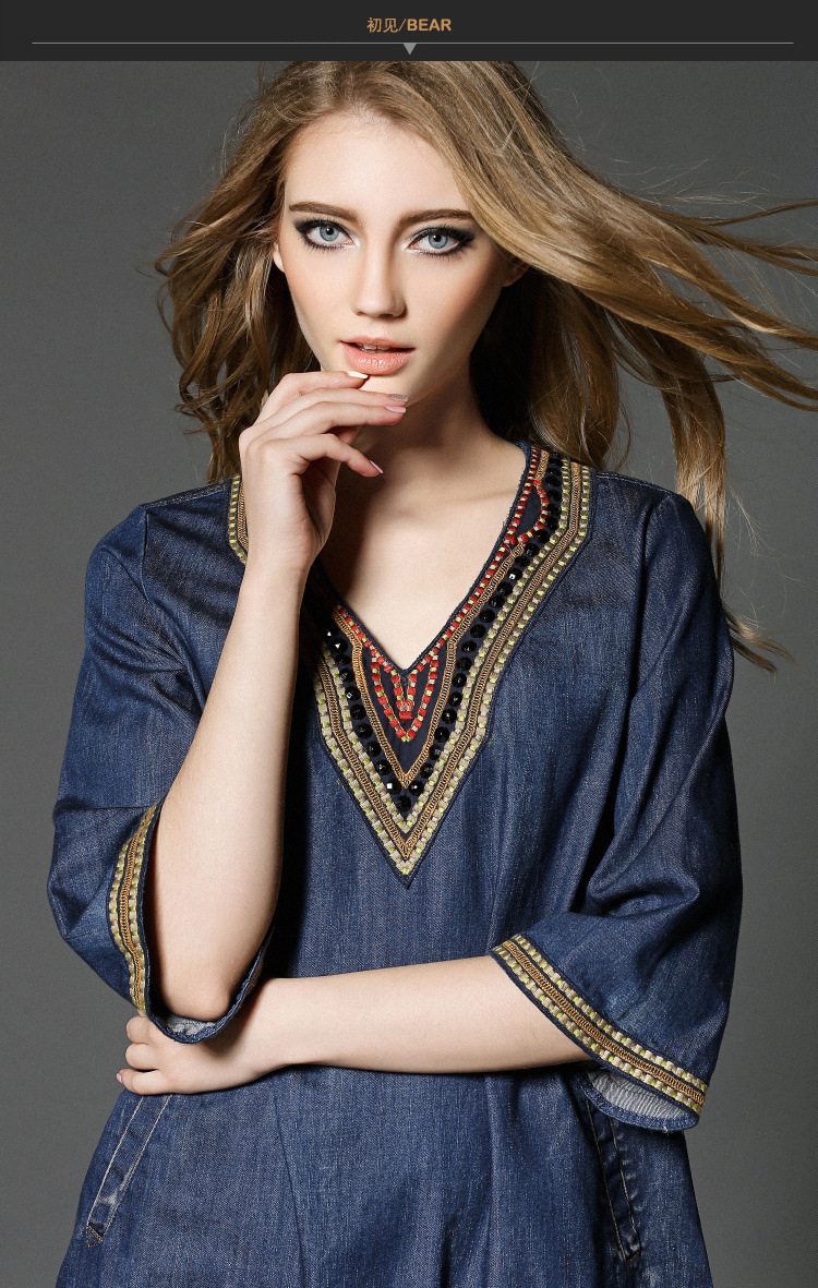 实拍有模特 风格 欧美 图案 纯色 工艺 刺绣/绣花 产地 深圳 款式