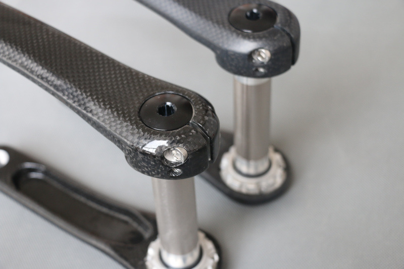 新款无标全碳纤维曲柄 山地公路自行车中轴