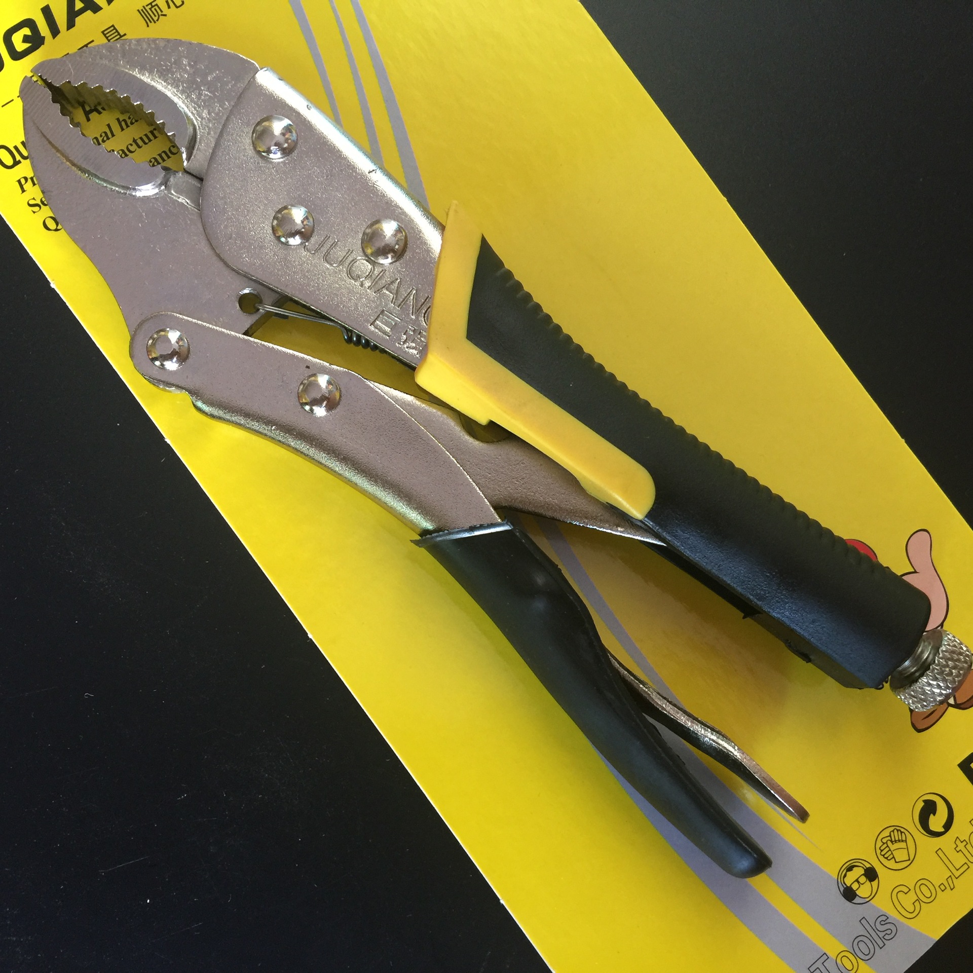 批发10寸胶柄大力钳 反打圆口大力钳