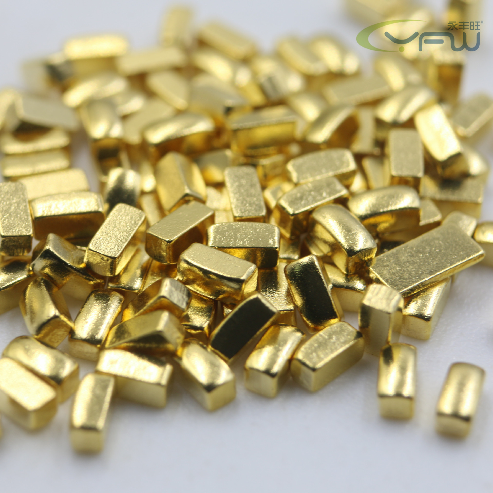 金手指35x13保护板五金触点铜块镀金铜片对讲机触电池接触片