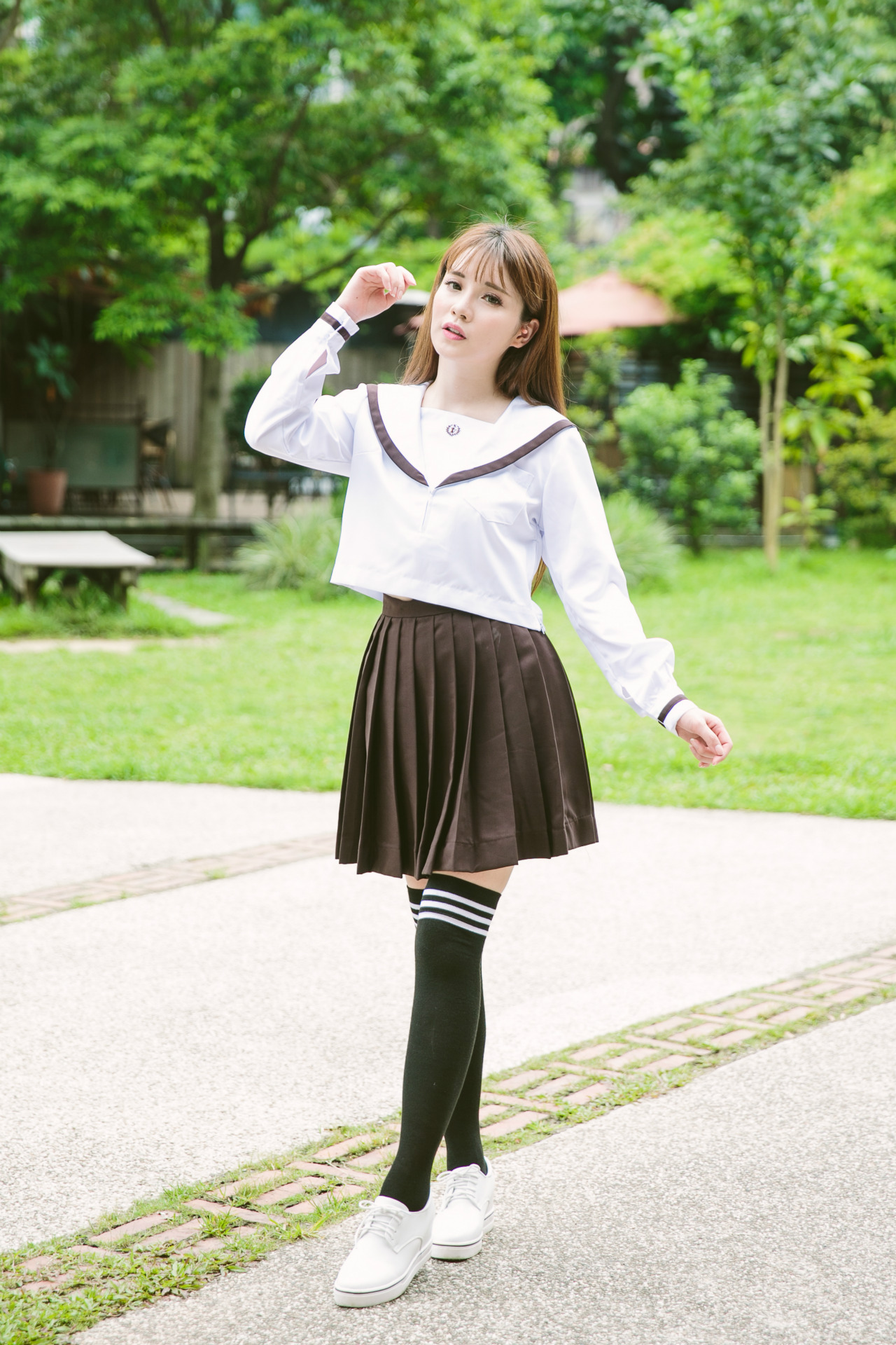 学生演出服_学院风水手服女高日系校班服软jk制服百